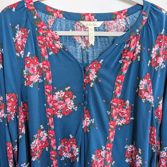 Matilda Jane Make Believe Floral Cottagecore Boho Top - Picture 3 of 6